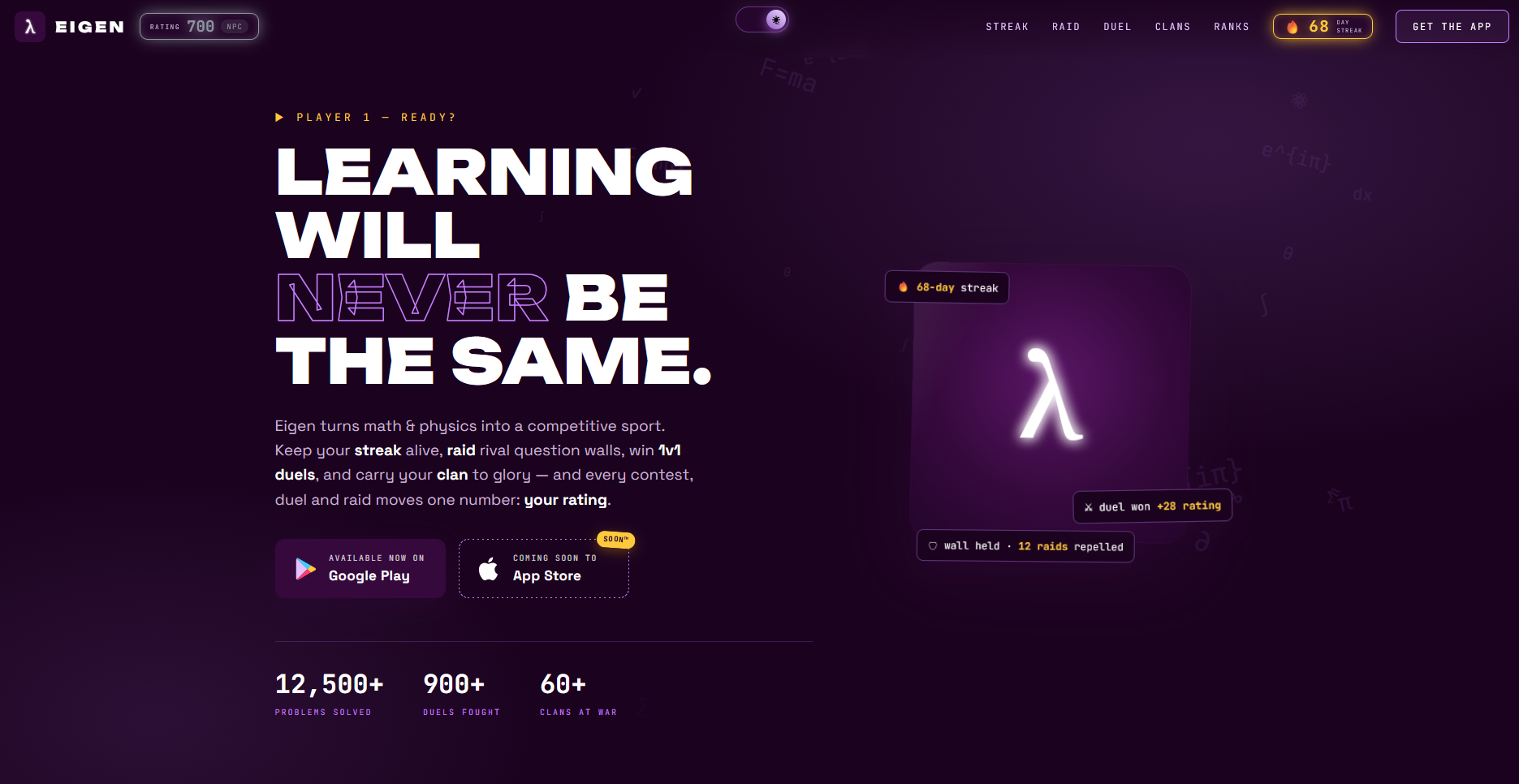 Eigen: Math & Physics Challenges